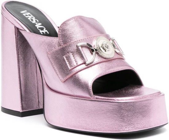Versace Medusa '95 platform sandals Pink