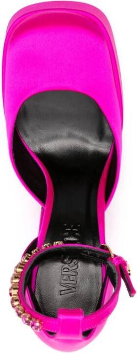 Versace Medusa Aevitas 125mm satin-finish pumps Pink