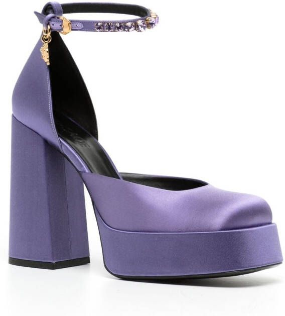 Versace Aevitas 120mm single-platform pumps Purple