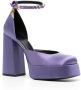 Versace Aevitas 120mm single-platform pumps Purple - Thumbnail 2