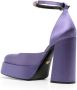 Versace Aevitas 120mm single-platform pumps Purple - Thumbnail 3