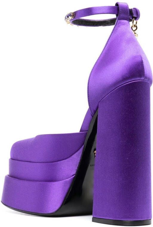 Versace Medusa Aevitas 155mm pumps Purple