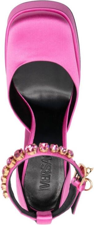 Versace Medusa Aevitas crystal-embellished pumps Pink