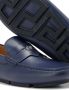 Versace Medusa Biggie leather driving loafers Blue - Thumbnail 4