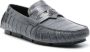Versace Medusa croc-effect leather loafers Grey - Thumbnail 2