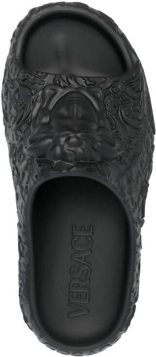 Versace Medusa Dimensions pool slides Black