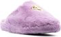 Versace Medusa faux-fur slippers Purple - Thumbnail 2