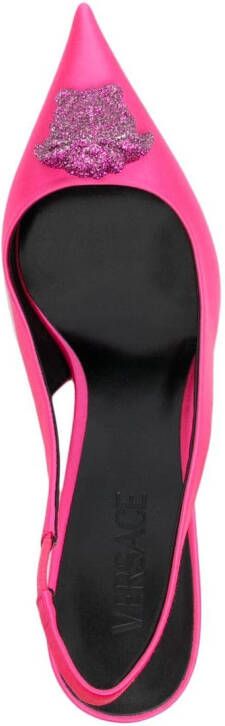 Versace Medusa head 90mm sling-back pumps Pink