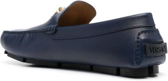 Versace La Medusa leather loafers Blue