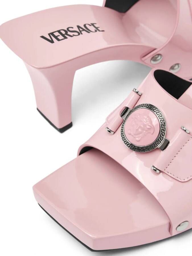 Versace Medusa Head leather mules Pink