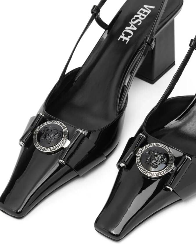 Versace Medusa Head leather pumps Black