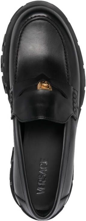 Versace Greca Portico loafers Black