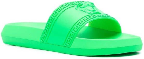 Versace Medusa Head motif slides Green