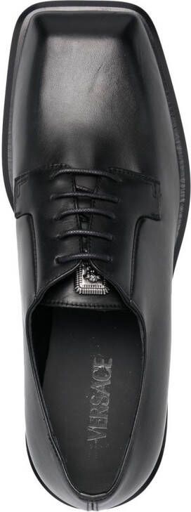 Versace Medusa Head motif Oxford shoes Black