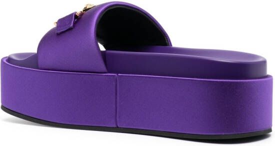Versace Medusa Head slides Purple