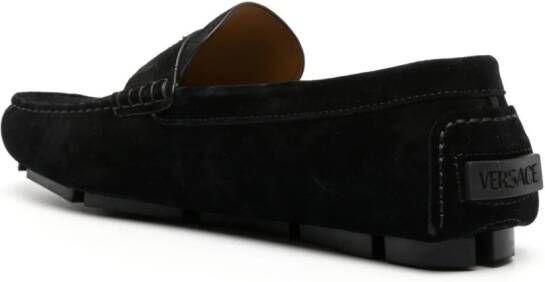 Versace Medusa Head suede loafers Black