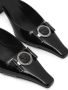 Versace Medusa patent-finish leather mules Black - Thumbnail 4