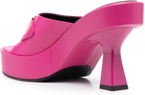 Versace Medusa plaque-detail mules Pink