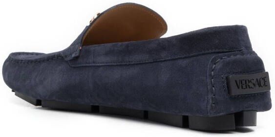 Versace La Medusa suede loafers Blue