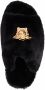 Versace Icon faux-fur slippers Black - Thumbnail 4