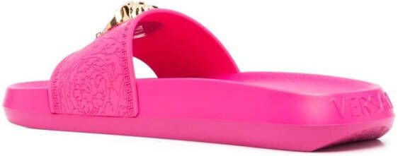 Versace Palazzo Medusa-plaque slides Pink