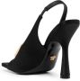 Versace medusa-plaque slingback sandals Black - Thumbnail 3