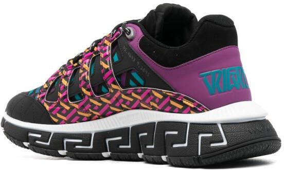 Versace multi-panel lace-up sneakers Black