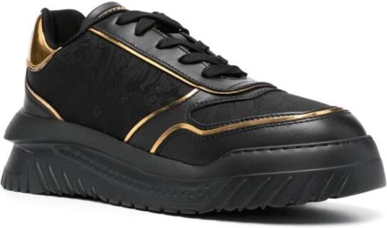 Versace Odissea chunky leather sneakers Black