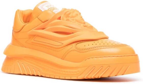 Versace Odissea chunky leather sneakers Orange