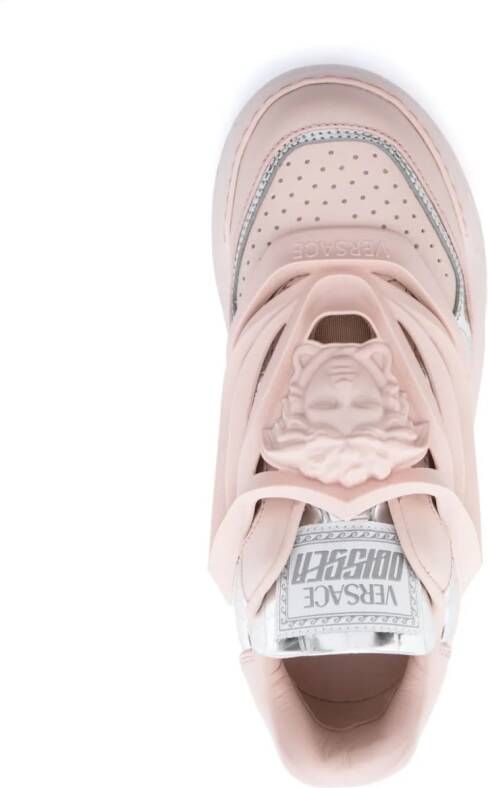 Versace Odissea leather sneakers Pink