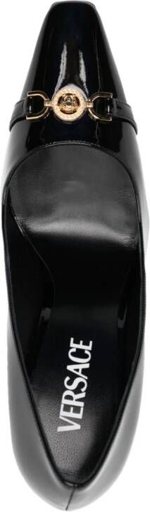 Versace patent-finish 110mm leather pumps Black