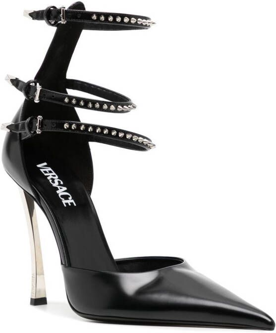 Versace Pin-Point buckled pumps Black