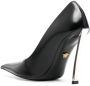 Versace Pin Point leather pumps Black - Thumbnail 3