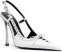 Versace Pin-Point 120mm laced slingback pumps White - Thumbnail 2