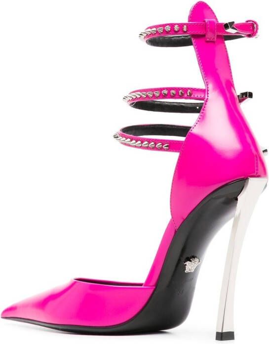 Versace Pinpoint spiked pumps Pink