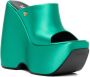 Versace platform wedge heels Green - Thumbnail 2