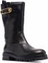 Versace Safety Pin mid-calf boots Black - Thumbnail 2