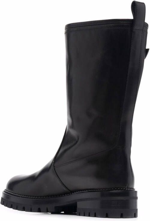 Versace Safety Pin mid-calf boots Black