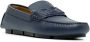 Versace slip-on leather loafers Blue - Thumbnail 2