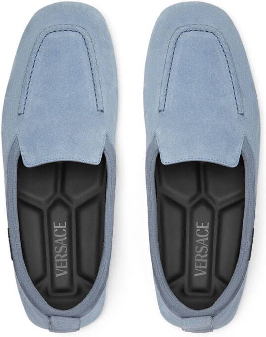 Versace Villa suede loafers Blue