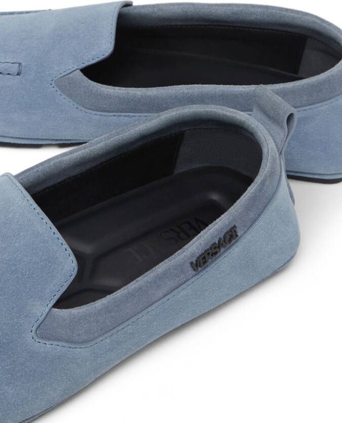 Versace Villa suede loafers Blue