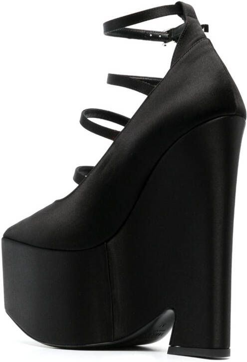 Versace Tempest 170mm platform pumps Black