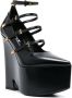 Versace Tempest calf-leather platform pumps Black - Thumbnail 2