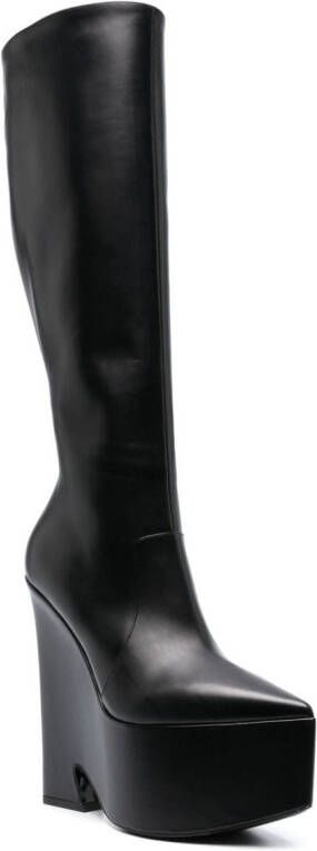 Versace Tempest knee-high boots Black