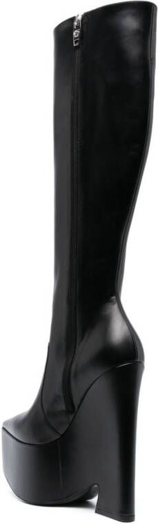 Versace Tempest knee-high boots Black