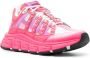 Versace Trigreca leather sneakers Pink - Thumbnail 2