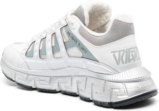 Versace Trigreca leather sneakers White