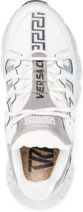 Versace Trigreca leather sneakers White