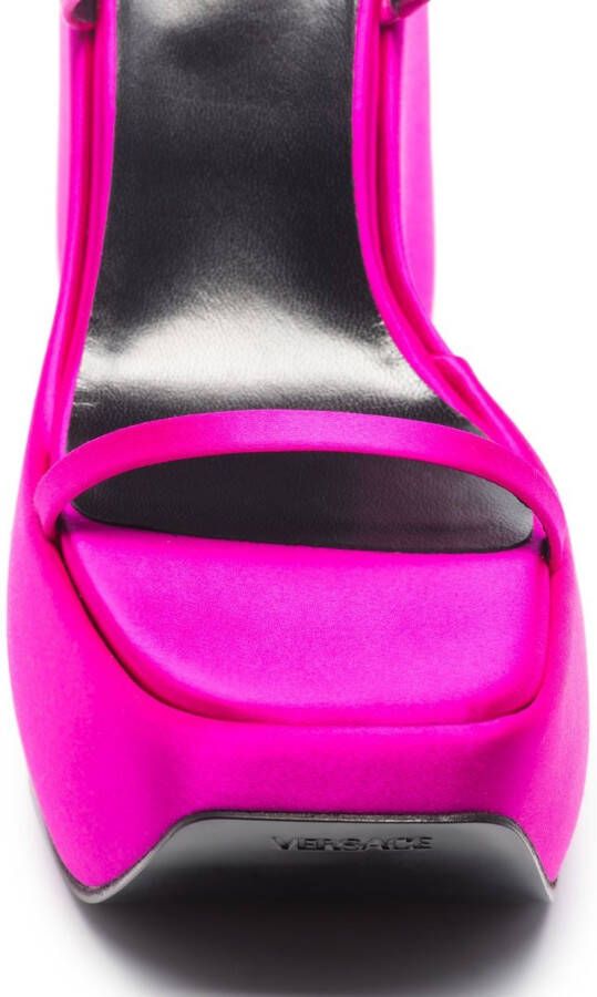 Versace Triplatform 170mm platform sandals Pink