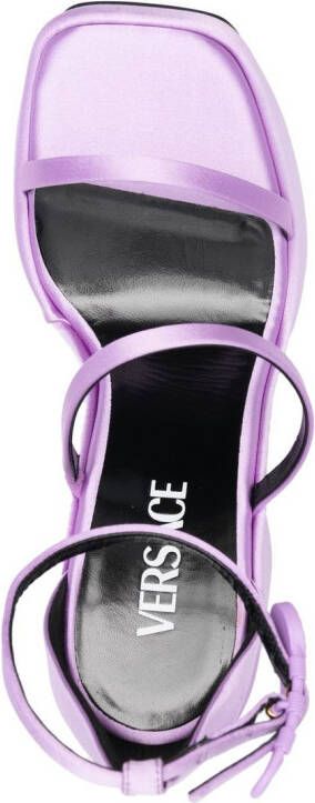 Versace Triplatform 170mm platform sandals Purple